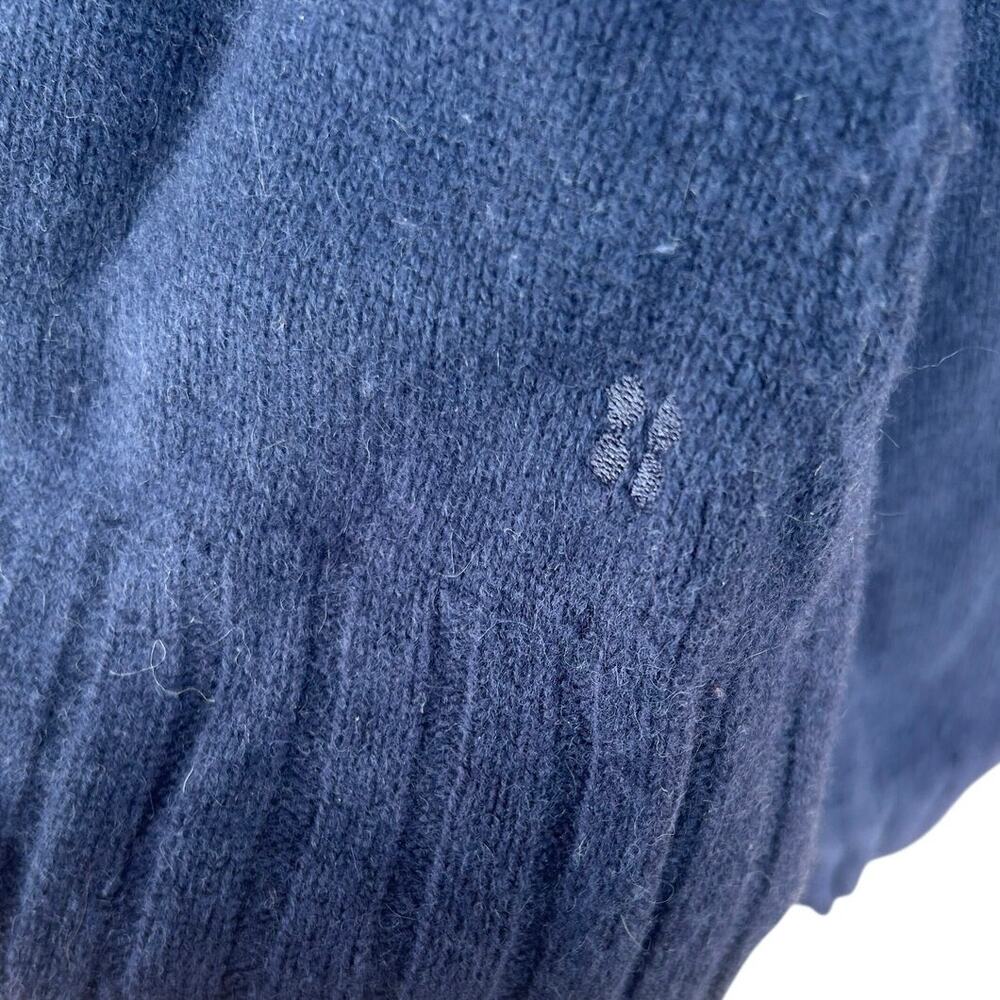 Sweaty Betty Navy Blue Wool Yak Blend Crewneck Sweater Women's Small Cozy Knit - Picture 3 of 6
